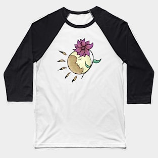 The Sun, The moon, The Flower. Baseball T-Shirt